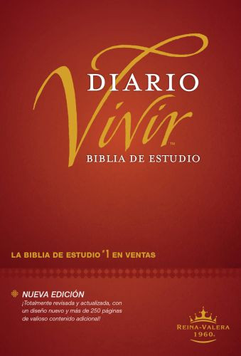 Biblia de estudio del diario vivir RVR60 (Tapa dura, Vino tinto, Índice, Letra Roja) - Hardcover Burgundy With thumb index