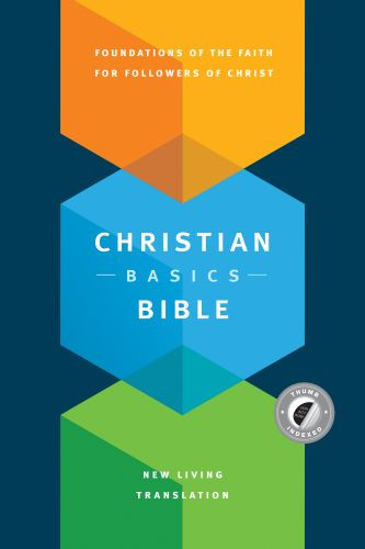 Christian Basics Bible NLT  - Hardcover With thumb index and ribbon marker(s)