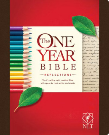 The One Year Bible Reflections NLT (Hardcover) - Hardcover With ribbon marker(s) Wide margin