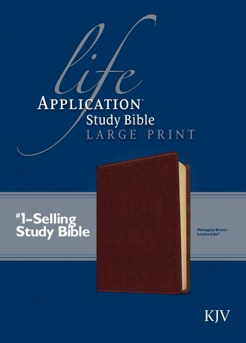 KJV Life Application Study Bible, Second Edition, Large Print  - LeatherLike Brown With ribbon marker(s)