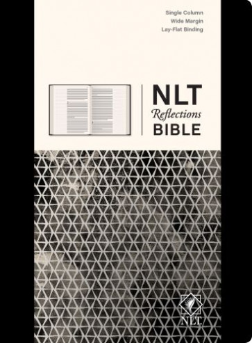 NLT Reflections Bible (Hardcover Deluxe, Sketchbook Black) - Hardcover Sketchbook Black With ribbon marker(s) Wide margin