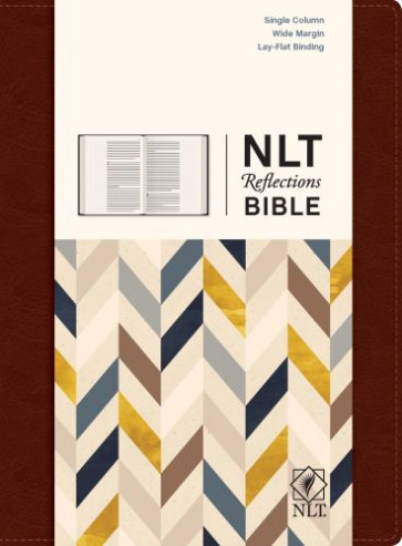 NLT Reflections Bible (Hardcover LeatherLike, Mahogany Brown) - Hardcover Mahogany Brown Imitation Leather With ribbon marker(s)