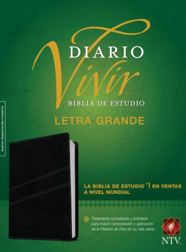 Biblia de estudio del diario vivir NTV, letra grande  - LeatherLike With ribbon marker(s)