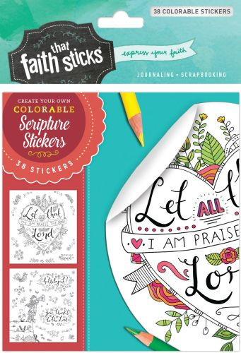 Psalm 103:2 Colorable Stickers - Stickers