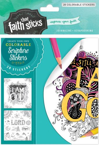 Psalm 46:10 Colorable Stickers - Stickers