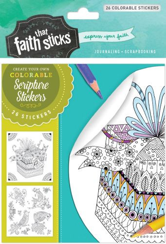 Psalm 16:11 Colorable Stickers - Stickers