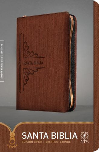 Santa Biblia NTV, Edición zíper (SentiPiel, Ladrillo) - LeatherLike Brick With zip fastener