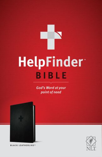 HelpFinder Bible NLT  - LeatherLike Black