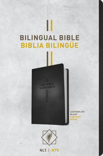 Bilingual Bible / Biblia bilingüe NLT/NTV (LeatherLike, Black) - LeatherLike