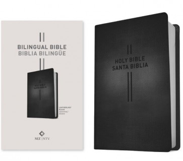 Bilingual Bible / Biblia bilingüe NLT/NTV (LeatherLike, Black) - LeatherLike