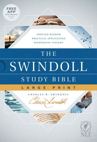 Swindoll Study Bible NLT, Large Print (Hardcover) - Hardcover