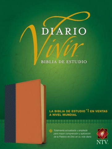 Biblia de estudio del diario vivir NTV (SentiPiel, Azul/Café claro, Letra Roja) - LeatherLike With ribbon marker(s)