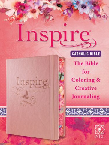 Inspire Catholic Bible NLT (Hardcover LeatherLike, Rose Gold) - Hardcover Rose Gold With ribbon marker(s) Wide margin