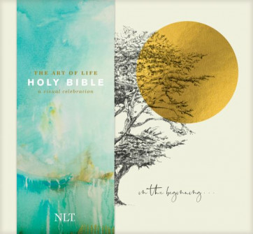 NLT Art of Life Holy Bible: A Visual Celebration  - Hardcover Teal Wide margin