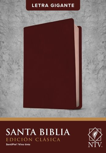 Santa Biblia NTV, Edición clásica, letra gigante (SentiPiel, Vino tinto, Letra Roja) - Imitation Leather Burgundy With ribbon marker(s)