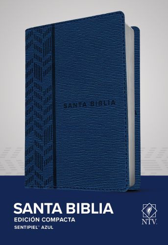 Santa Biblia NTV, Edición compacta (SentiPiel, Azul) - LeatherLike With ribbon marker(s)