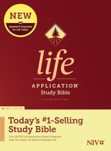 NIV Life Application Study Bible, Third Edition (Hardcover, Red Letter) - Hardcover With printed dust jacket