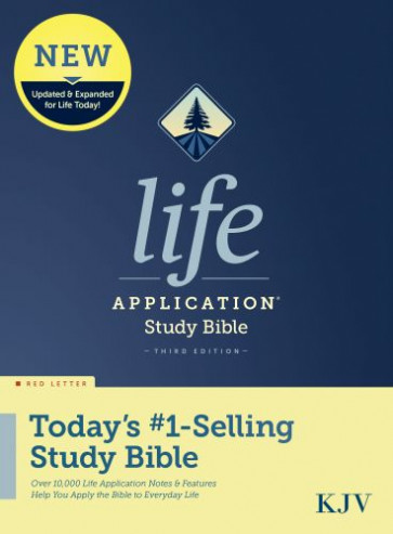 KJV Life Application Study Bible, Third Edition (Hardcover, Red Letter) - Hardcover With printed dust jacket