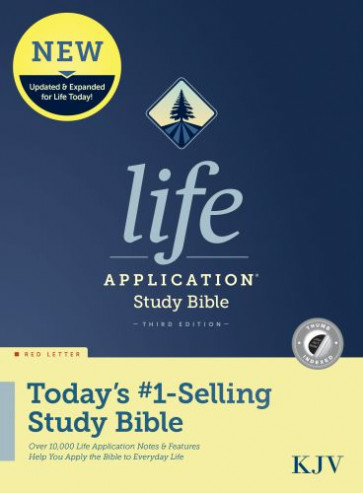 KJV Life Application Study Bible, Third Edition (Hardcover, Indexed, Red Letter) - Hardcover With printed dust jacket and thumb index