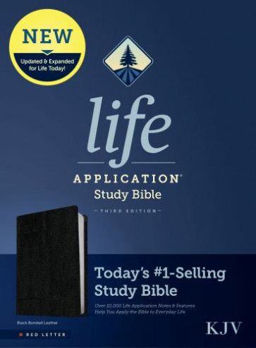 KJV Life Application Study Bible, Third Edition (Bonded Leather, Black, Red Letter) - Bonded Leather With ribbon marker(s)