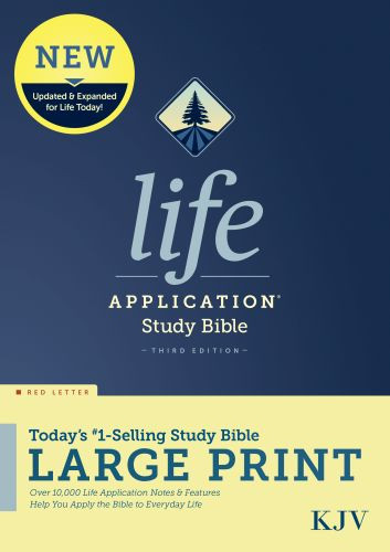 KJV Life Application Study Bible, Third Edition, Large Print (Hardcover, Red Letter) - Hardcover With printed dust jacket