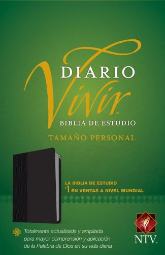 Biblia de estudio del diario vivir NTV, tamaño personal (SentiPiel, Negro, Letra Roja) - LeatherLike With ribbon marker(s)