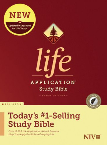 NIV Life Application Study Bible, Third Edition (Hardcover, Indexed, Red Letter) - Hardcover With thumb index