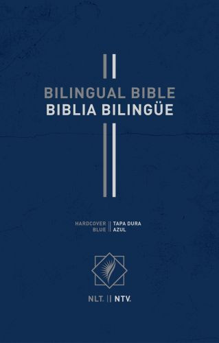 Bilingual Bible / Biblia bilingüe NLT/NTV (Hardcover, Blue) - Hardcover