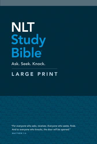 NLT Study Bible Large Print (Hardcover, Red Letter) - Hardcover