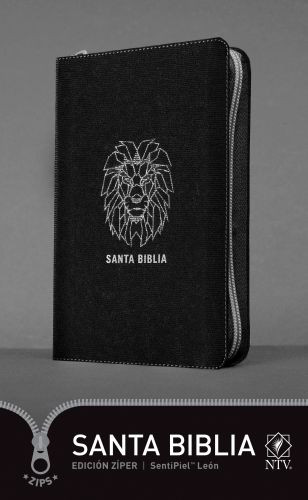Santa Biblia NTV, Edición zíper, León (SentiPiel, Negro) - LeatherLike Rustic Brown With zip fastener