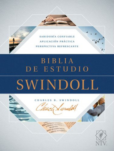 Biblia de estudio Swindoll NTV - Imitation Leather Blue/Brown/Teal With thumb index and ribbon marker(s)