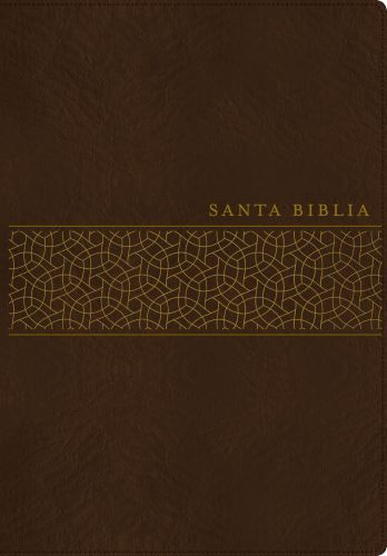 Santa Biblia NTV, Edición manual, letra gigante (SentiPiel, Café, Índice, Letra Roja) - LeatherLike With thumb index and ribbon marker(s)