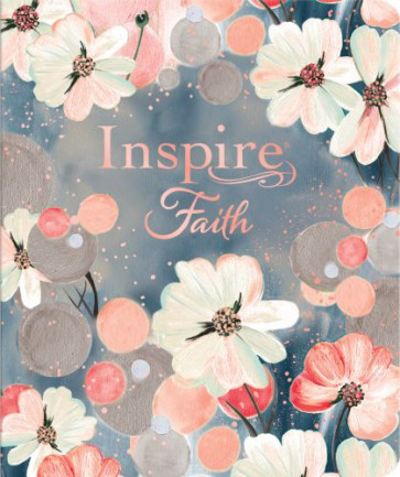 Inspire FAITH Bible NLT (LeatherLike, Watercolor Garden, Filament Enabled) - LeatherLike Watercolor Garden With ribbon marker(s) Wide margin