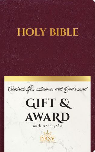 NRSV Updated Edition Gift & Award Bible with Apocrypha (Imitation Leather, Burgundy) - Imitation Leather Burgundy