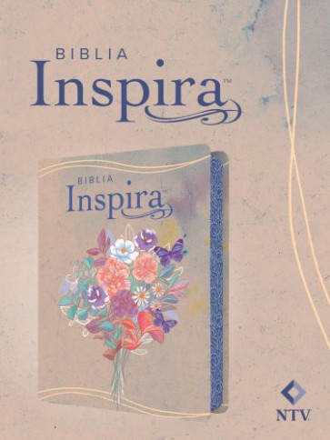 Biblia Inspira NTV (SentiPiel, Acuarela rosa) - LeatherLike Pink Watercolor With ribbon marker(s) Wide margin