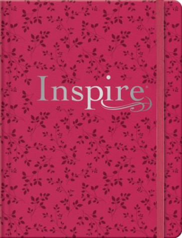 Inspire Bible NLT (Hardcover LeatherLike, Pink Peony, Filament Enabled) - Hardcover Pink Peony With ribbon marker(s) Wide margin