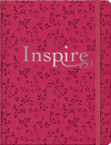 Inspire Bible NLT (Hardcover LeatherLike, Pink Peony, Filament Enabled) - Hardcover Pink Peony With ribbon marker(s) Wide margin