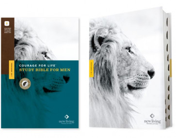 NLT Courage For Life Study Bible for Men, Filament Enabled (Hardcover, Indexed) - Hardcover With printed dust jacket and thumb index