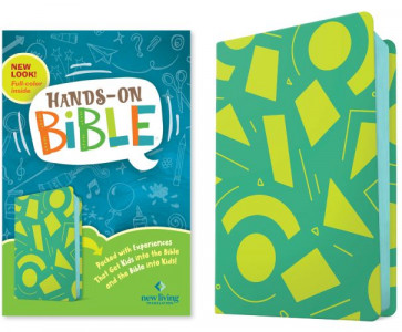 NLT Hands-On Bible, Third Edition (LeatherLike, Green Lines and Shapes) - LeatherLike Green Lines and Shapes With ribbon marker(s)