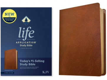 KJV Life Application Study Bible, Third Edition (Genuine Leather, Brown, Red Letter) - Genuine Leather Genuine Leather With ribbon marker(s)