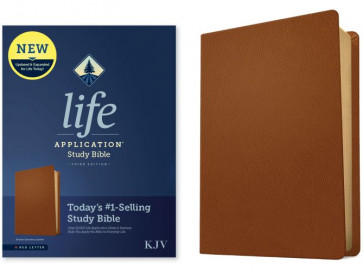 KJV Life Application Study Bible, Third Edition (Genuine Leather, Brown, Red Letter) - Genuine Leather Genuine Leather With ribbon marker(s)