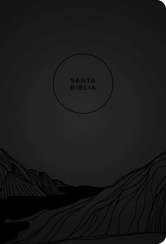 Santa Biblia NTV, Edición compacta, letra grande (SentiPiel, Carbón, Letra Roja) - LeatherLike Charcoal With ribbon marker(s)