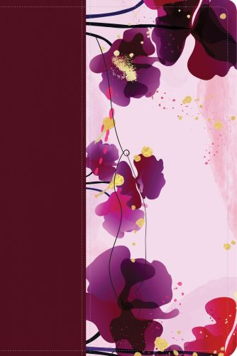 Santa Biblia NTV, Edición personal, letra grande (SentiPiel, Jardín morado, Letra Roja) - LeatherLike Purple Garden With ribbon marker(s)