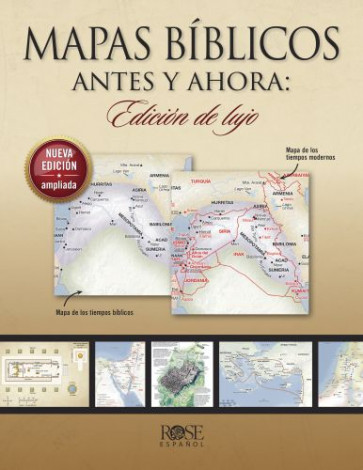 Mapas bíblicos antes y ahora: Edición de lujo - Softcover