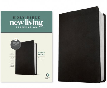 NLT Giant Print Bible, Filament-Enabled Edition (LeatherLike, Black, Red Letter) - LeatherLike Imitation Leather With ribbon marker(s)