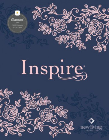 Inspire Bible NLT, Filament Enabled (Hardcover LeatherLike, Navy) - Hardcover Imitation Leather With ribbon marker(s)