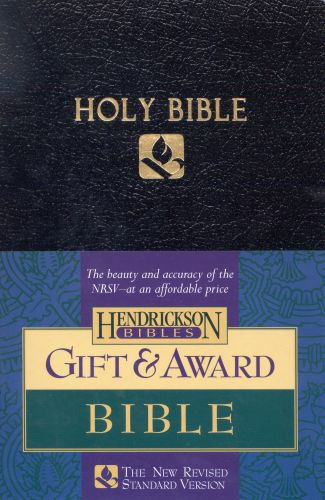 NRSV Gift & Award Bible, Flexisoft  - Sewn Black Imitation Leather