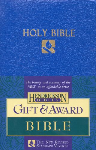 NRSV Gift & Award Bible, Flexisoft  - Sewn Blue Imitation Leather
