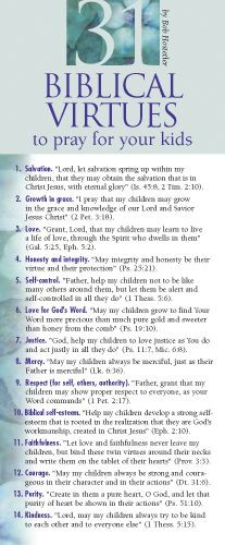 31 Biblical Virtues to Pray for Your Kids 50-pack - Cards