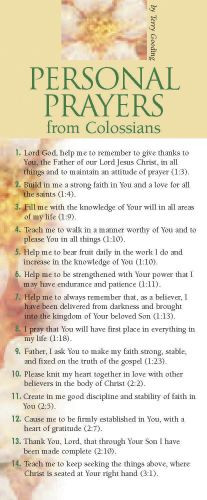 Personal Prayers from Colossians 50-pack - Cards